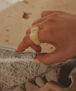 Peppermayo New & Most Loved On My Mind Resin Ring - Ivory