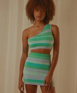 Peppermayo Exclusive Just Us Two Knit Top - Blue Stripe New & Most Loved