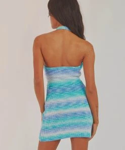 Peppermayo Young Hearts Mini Dress - Blue