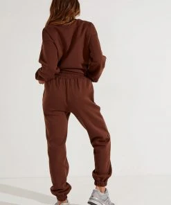 Peppermayo Exclusive New & Most Loved It Crowd Trackpants - Choc Brown