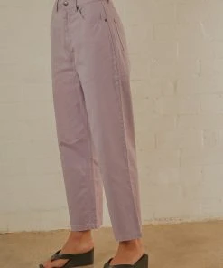 Afends Shelby Hemp Twill Wide Leg Pant - Lilac