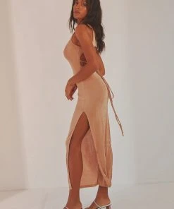 Peppermayo Aura Midi Dress - Beige New & Most Loved 10 Peppermayo Aura Midi Dress - Beige New & Most Loved