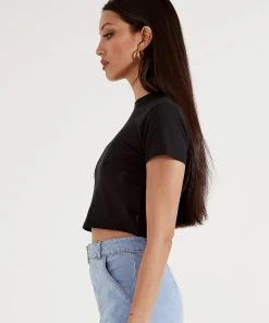 Afends New & Most Loved Rosa - Hemp Fitted Tee - Black