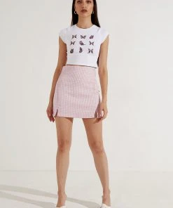 Peppermayo New & Most Loved Country Girl Crop - Pink Print