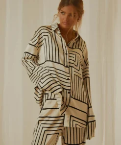 4th & Reckless Norma Shirt - Black And White