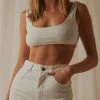 Peppermayo Exclusive New & Most Loved Girls Revolution Crop Singlet - White 1 Peppermayo Exclusive New & Most Loved Girls Revolution Crop Singlet - White