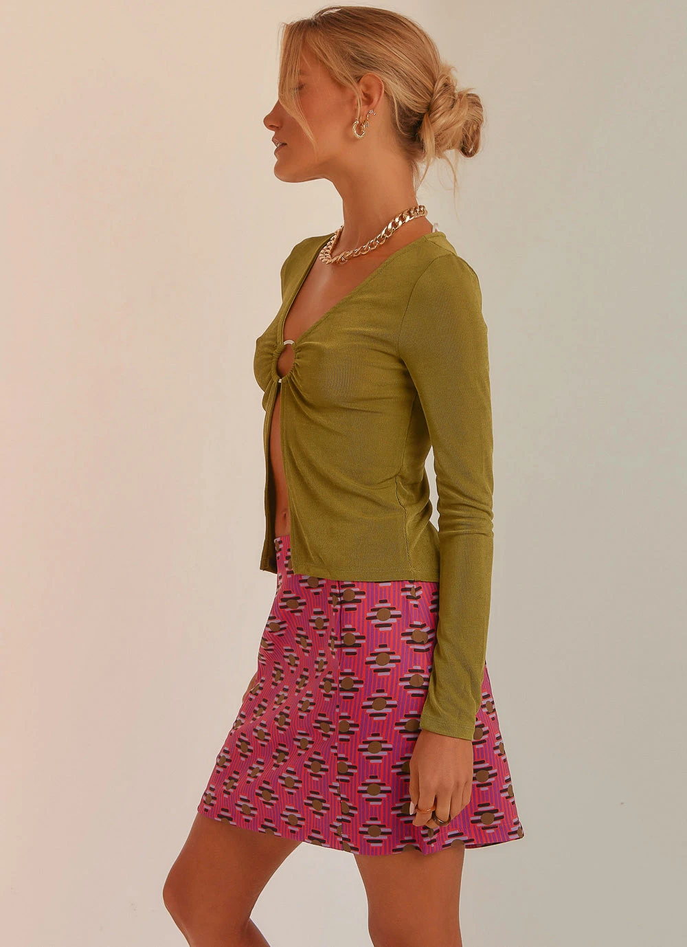 Peppermayo New & Most Loved Pamela Long Sleeve Top - Olive Green 5 Peppermayo New & Most Loved Pamela Long Sleeve Top - Olive Green