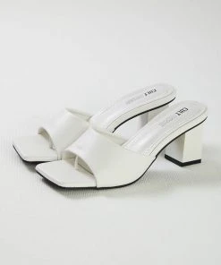 Cult Avenue Dixie Mule Heel - White New & Most Loved