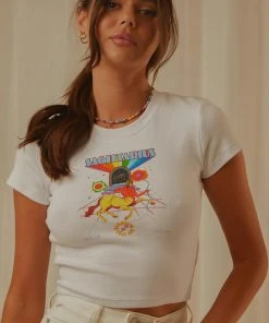 Wrangler Sagittarius Baby Tee - White New & Most Loved