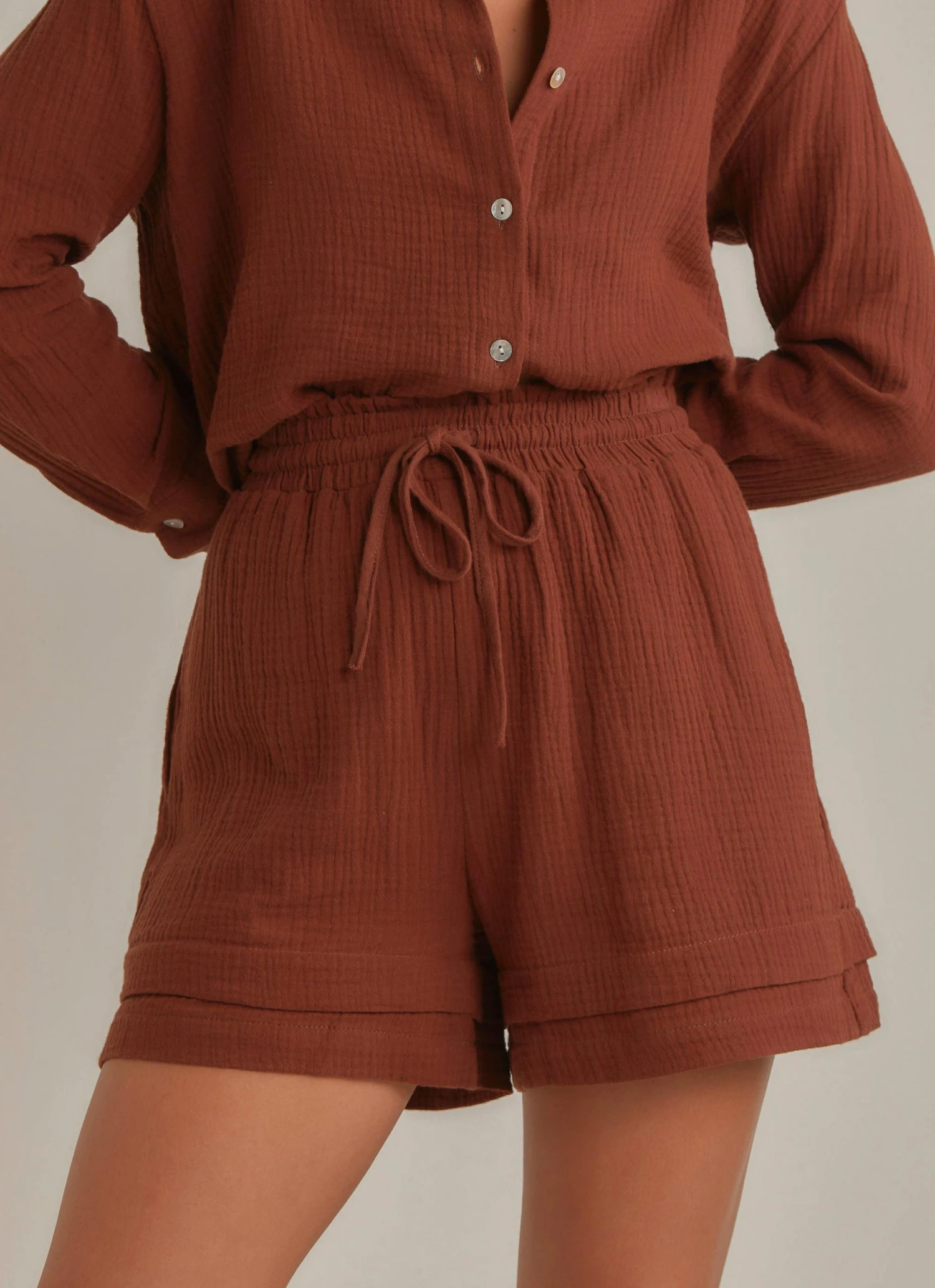 Peppermayo Edge Of Romance Shorts - Choc Brown New & Most Loved Peppermayo Edge Of Romance Shorts - Choc Brown New & Most Loved