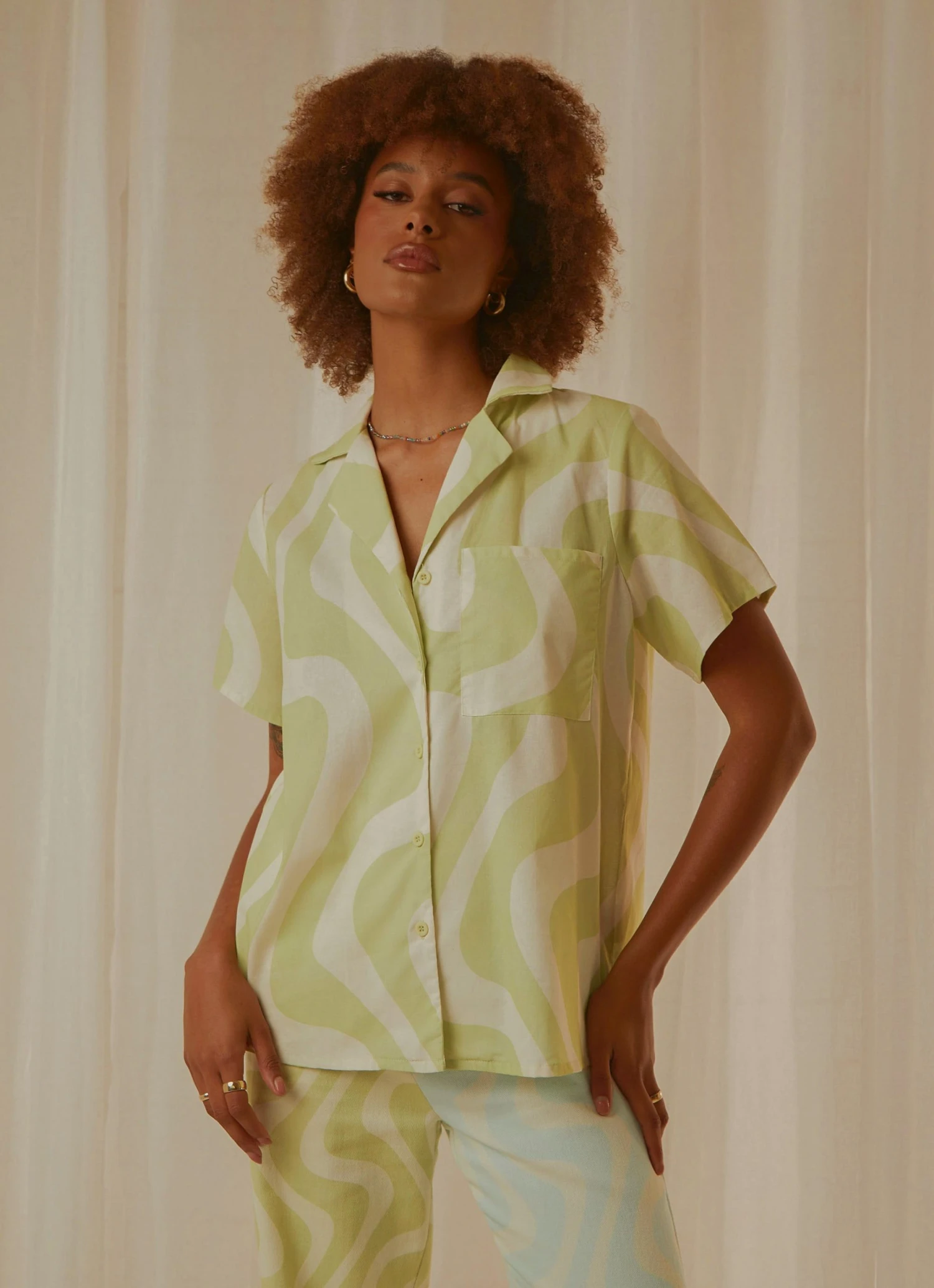 Peppermayo Exclusive New & Most Loved Feels Like Sunday Shirt - Lime Wave 5 Peppermayo Exclusive New & Most Loved Feels Like Sunday Shirt - Lime Wave