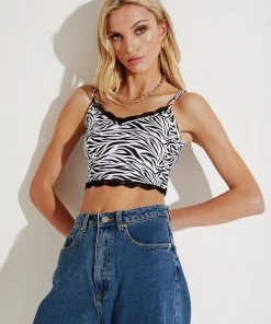 Peppermayo Angelica Crop - White New & Most Loved