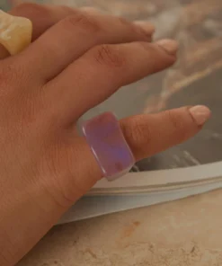 Peppermayo New Accessories Art House Resin Ring - Pink