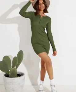 Peppermayo Hollywood Girl Dress - Khaki New & Most Loved