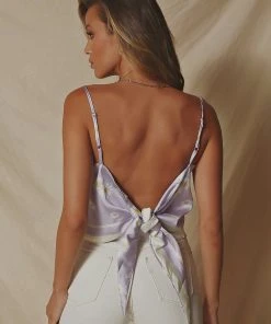 Peppermayo New & Most Loved Daisy Chain Scarf Top - Lilac