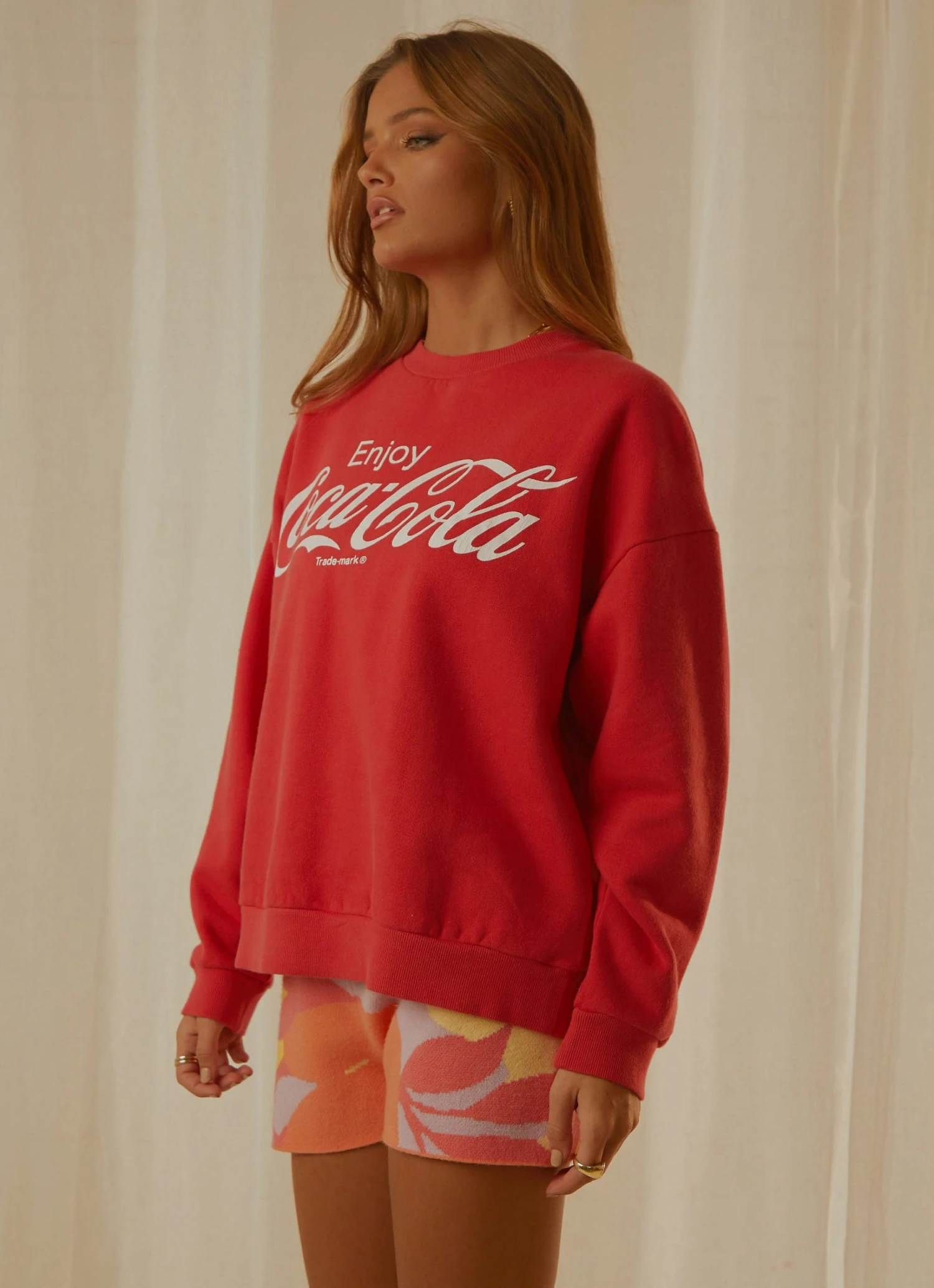 Rolla's Enjoy Coca Cola Classic Sweat - Coke Red 7 Rolla's Enjoy Coca Cola Classic Sweat - Coke Red