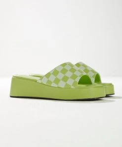 Cult Avenue Kimora Mule - Lime Checkerboard