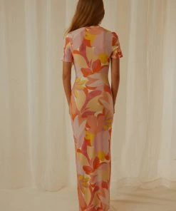 Peppermayo Exclusive Into The City Mesh Maxi Dress - Paloma - Pre-Order New & Most Loved