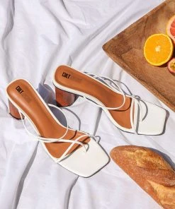 Cult Avenue New & Most Loved Willow Strappy Mule - White 7 Cult Avenue New & Most Loved Willow Strappy Mule - White