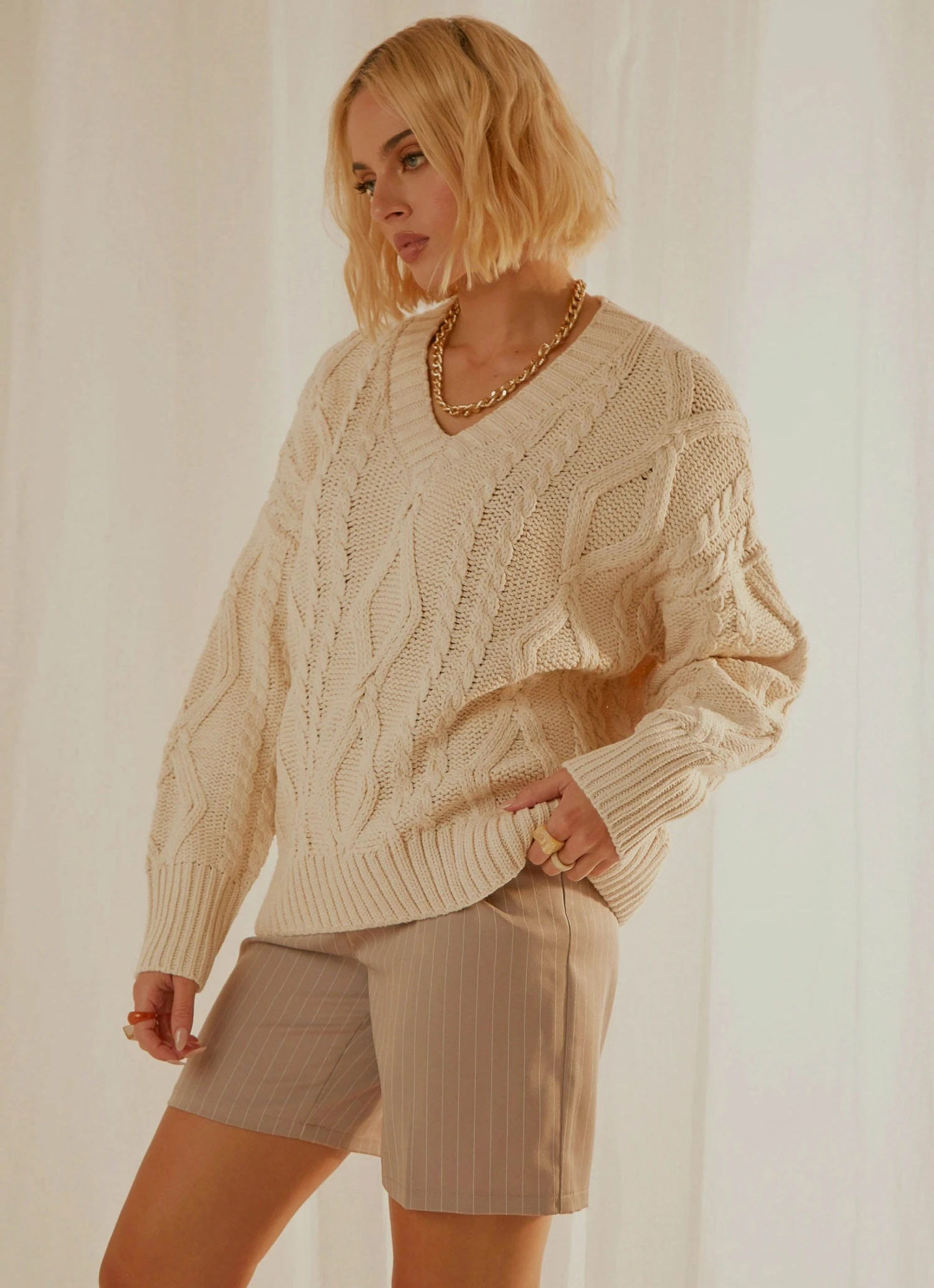 Peppermayo New & Most Loved Matchmaker Knit Sweater - Cream 5 Peppermayo New & Most Loved Matchmaker Knit Sweater - Cream