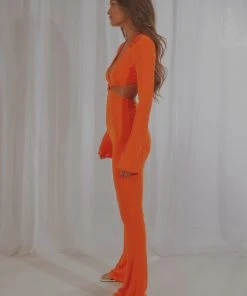 Peppermayo Exclusive Illusion Jumpsuit - Orange