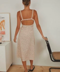 Peppermayo Lasting Summer Midi Dress - Beige Floral New & Most Loved 9 Peppermayo Lasting Summer Midi Dress - Beige Floral New & Most Loved