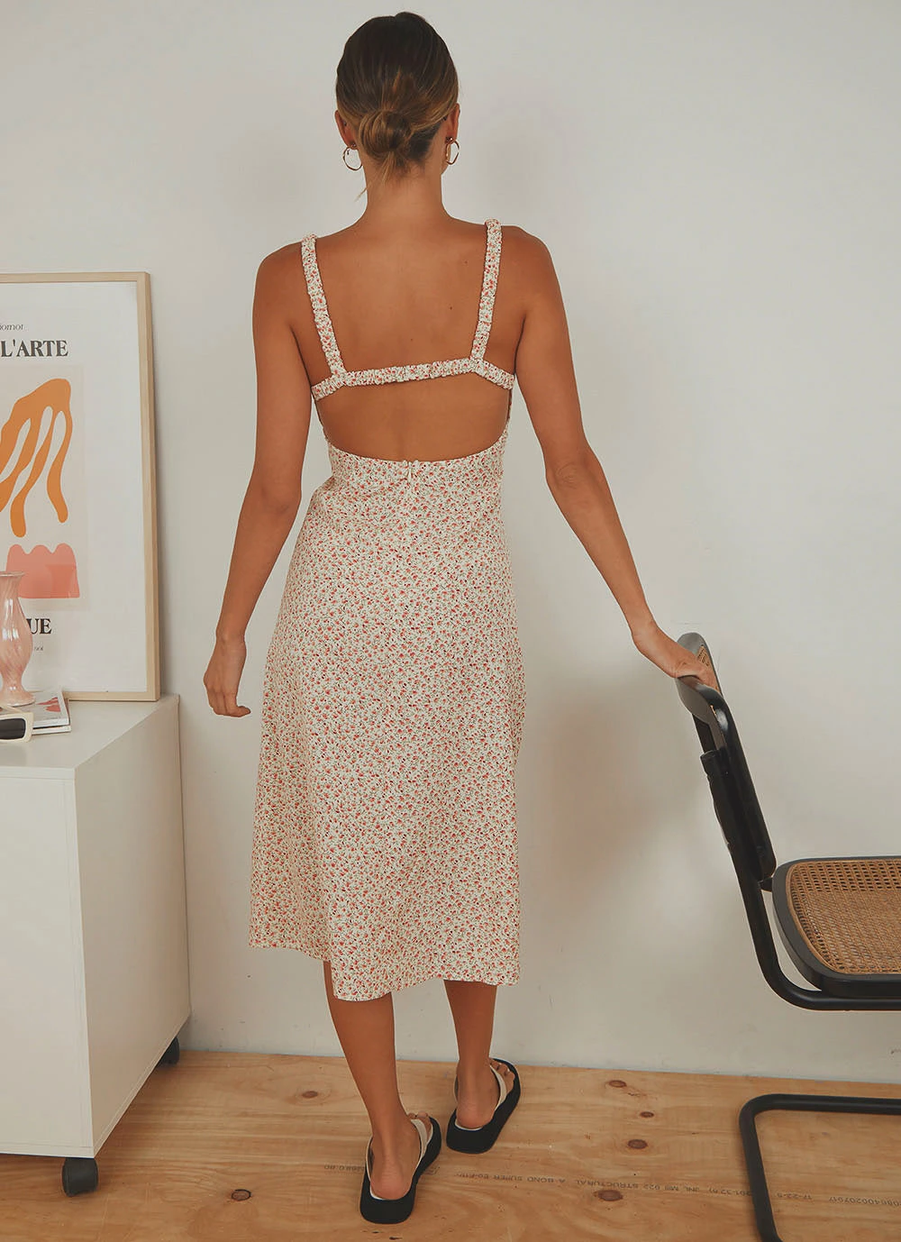 Peppermayo Lasting Summer Midi Dress - Beige Floral New & Most Loved 5 Peppermayo Lasting Summer Midi Dress - Beige Floral New & Most Loved