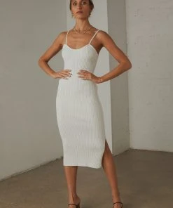 Peppermayo New & Most Loved Liberty Knit Midi Dress - Cream