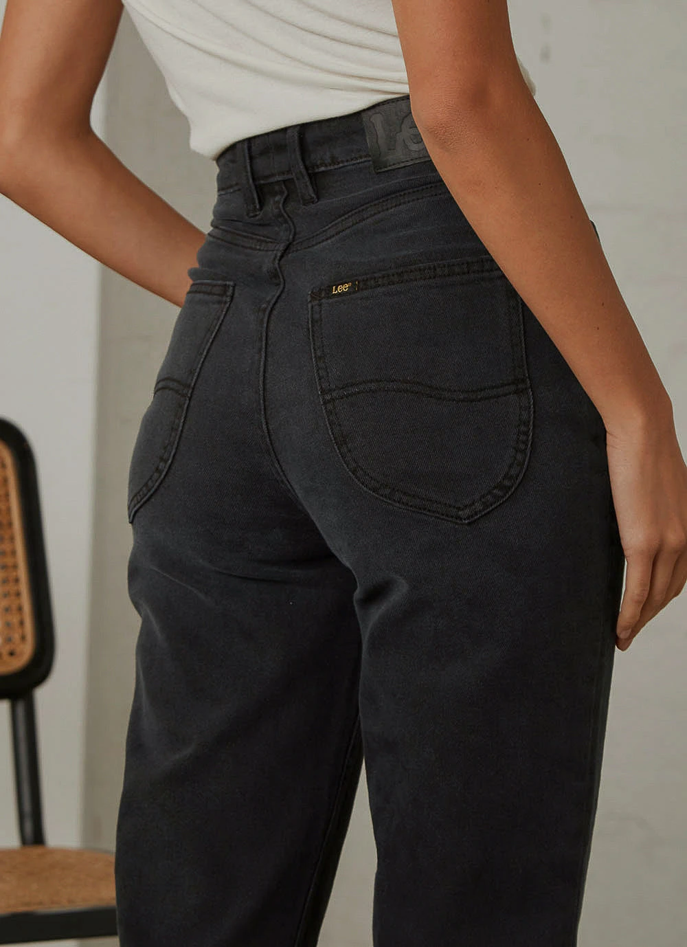 Lee New & Most Loved Hourglass High Mom Jeans - Black Ash 5 Lee New & Most Loved Hourglass High Mom Jeans - Black Ash