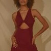 Peppermayo Exclusive New & Most Loved Rosemarie Linen Mini Dress - Burgundy 2 Peppermayo Exclusive New & Most Loved Rosemarie Linen Mini Dress - Burgundy