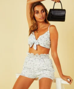 Peppermayo Mellow Set - White Floral Tops