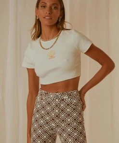 Peppermayo Exclusive Casa Del Sol Baby Tee - White New & Most Loved 11 Peppermayo Exclusive Casa Del Sol Baby Tee - White New & Most Loved