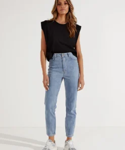 BY DYLN New Bottoms Harlow Mom Jean - Blue 10 BY DYLN New Bottoms Harlow Mom Jean - Blue