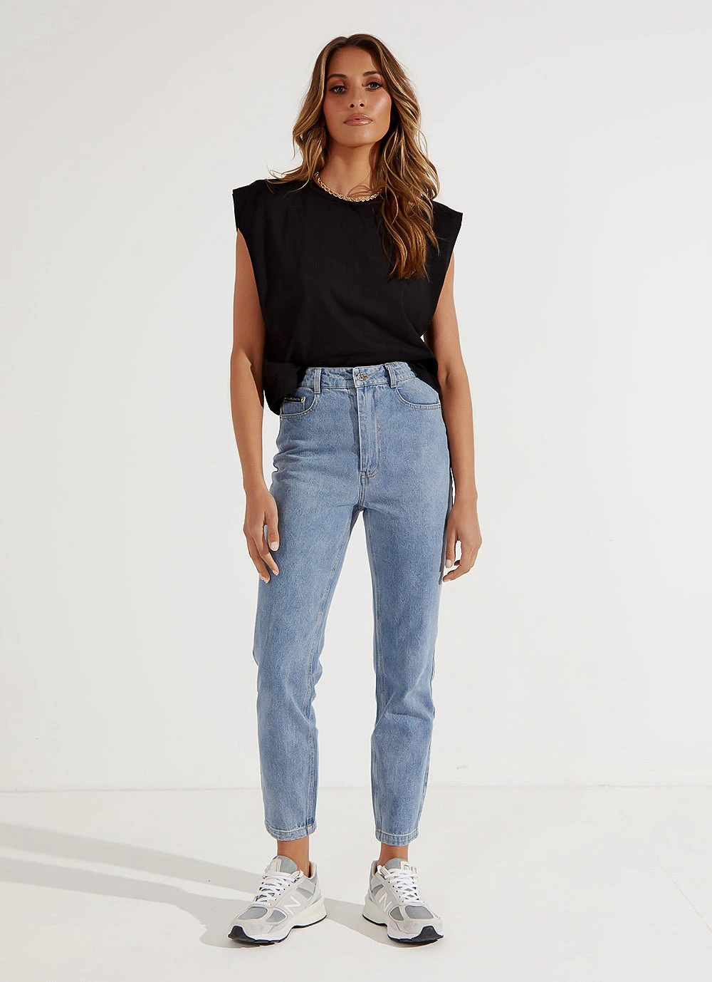 BY DYLN New Bottoms Harlow Mom Jean - Blue 6 BY DYLN New Bottoms Harlow Mom Jean - Blue