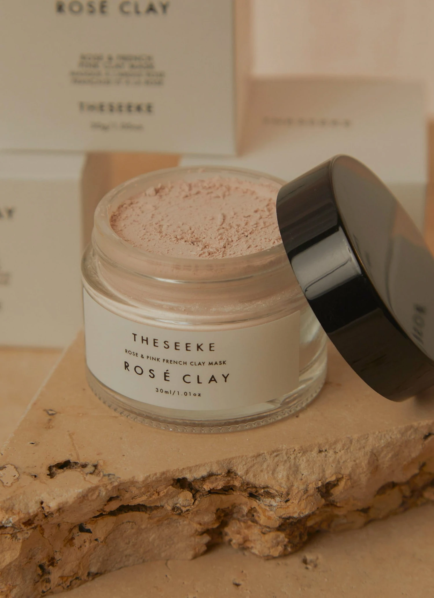 The Seeke Rose Clay Mask - Pink 4 The Seeke Rose Clay Mask - Pink