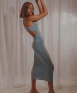 Peppermayo Say You Love Me Midi Dress - Blue New & Most Loved 5 Peppermayo Say You Love Me Midi Dress - Blue New & Most Loved