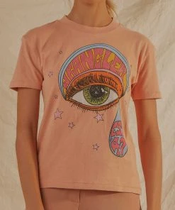 Wrangler Rainbow Eye Tee - Harvest Peach New & Most Loved