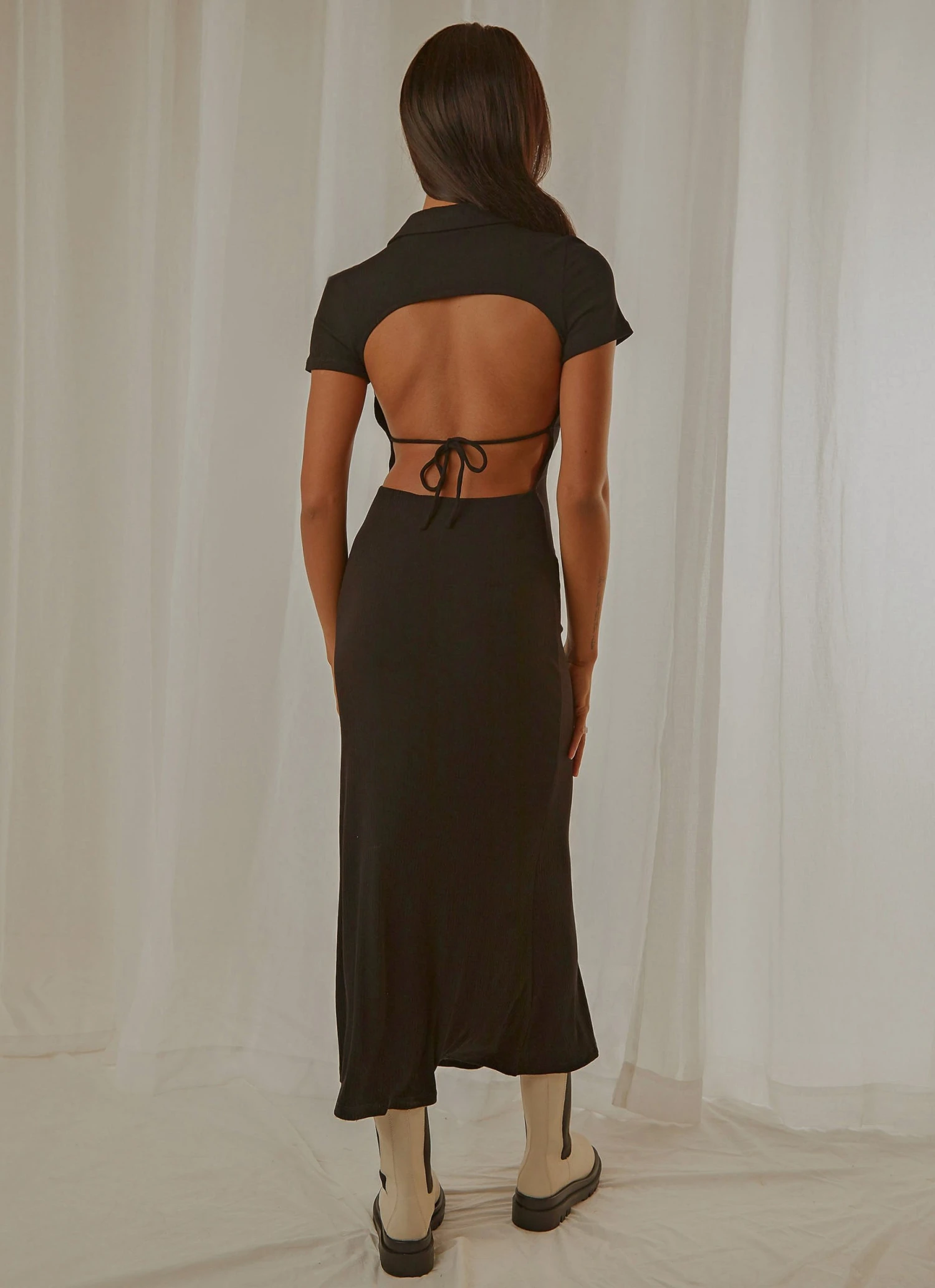 Peppermayo New & Most Loved Remember To Love Midi Dress - Black 7 Peppermayo New & Most Loved Remember To Love Midi Dress - Black