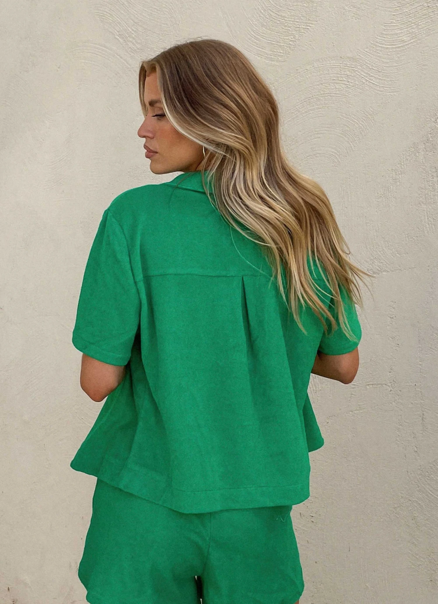 Vacancy Supply Holiday Terry Shirt - Jade Green 7 Vacancy Supply Holiday Terry Shirt - Jade Green