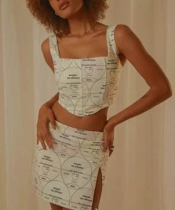 Peppermayo Exclusive Star Crossed Mini Skirt - Pastel Mixtape New & Most Loved