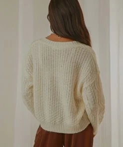 Peppermayo True Nature Cable Knit Sweater - Cream 11 Peppermayo True Nature Cable Knit Sweater - Cream