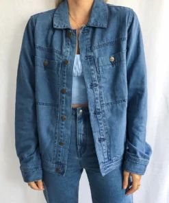 Afends Overtime Hemp Denim Jacket - Classic Blue