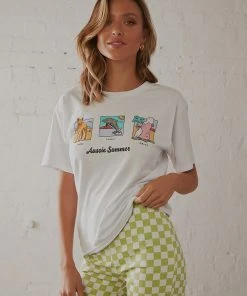 Cools Club Sunday Tee - White Summer 9 Cools Club Sunday Tee - White Summer