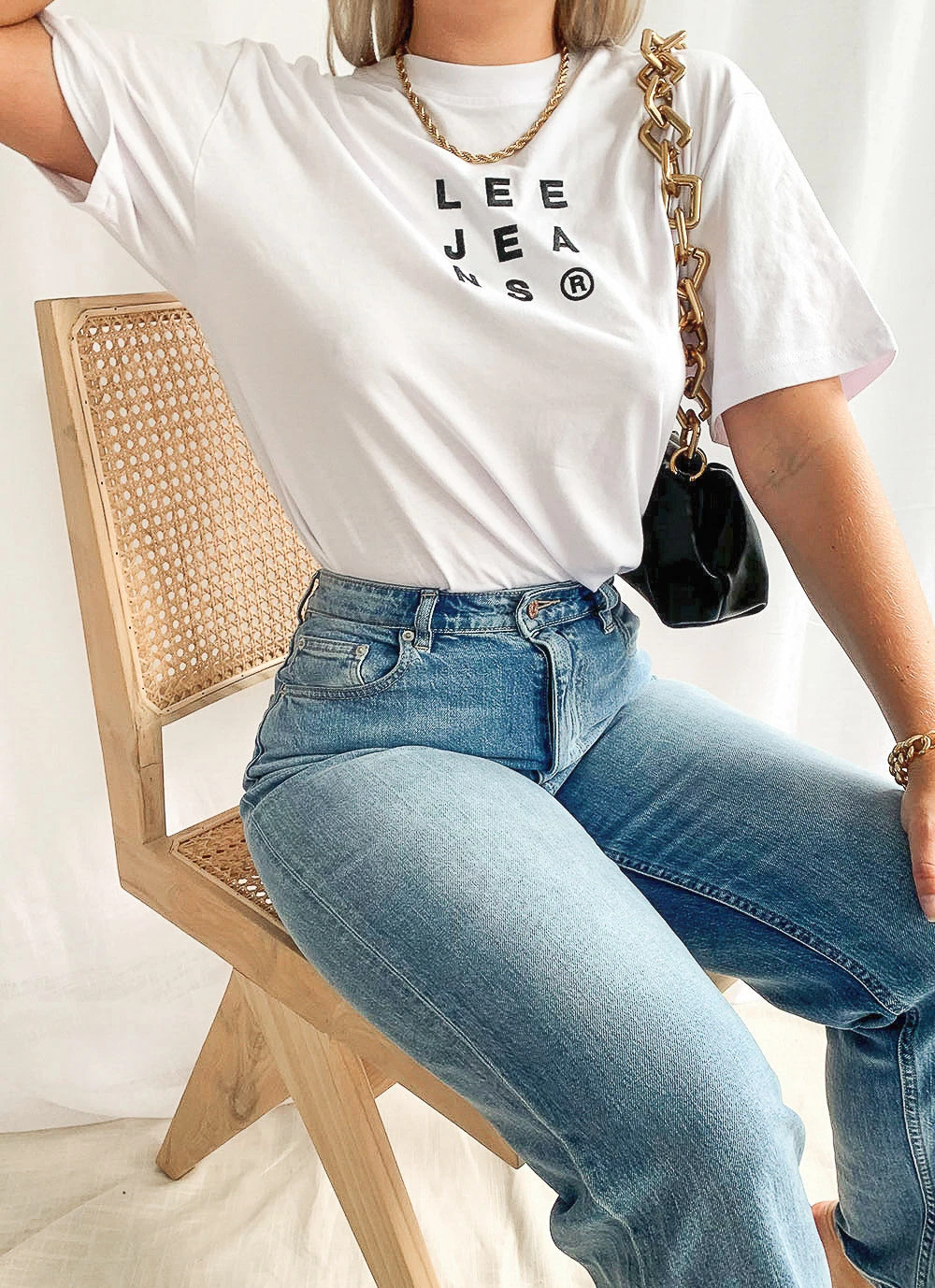 Lee New Tops Baggy Tee - Aspen White Lee New Tops Baggy Tee - Aspen White