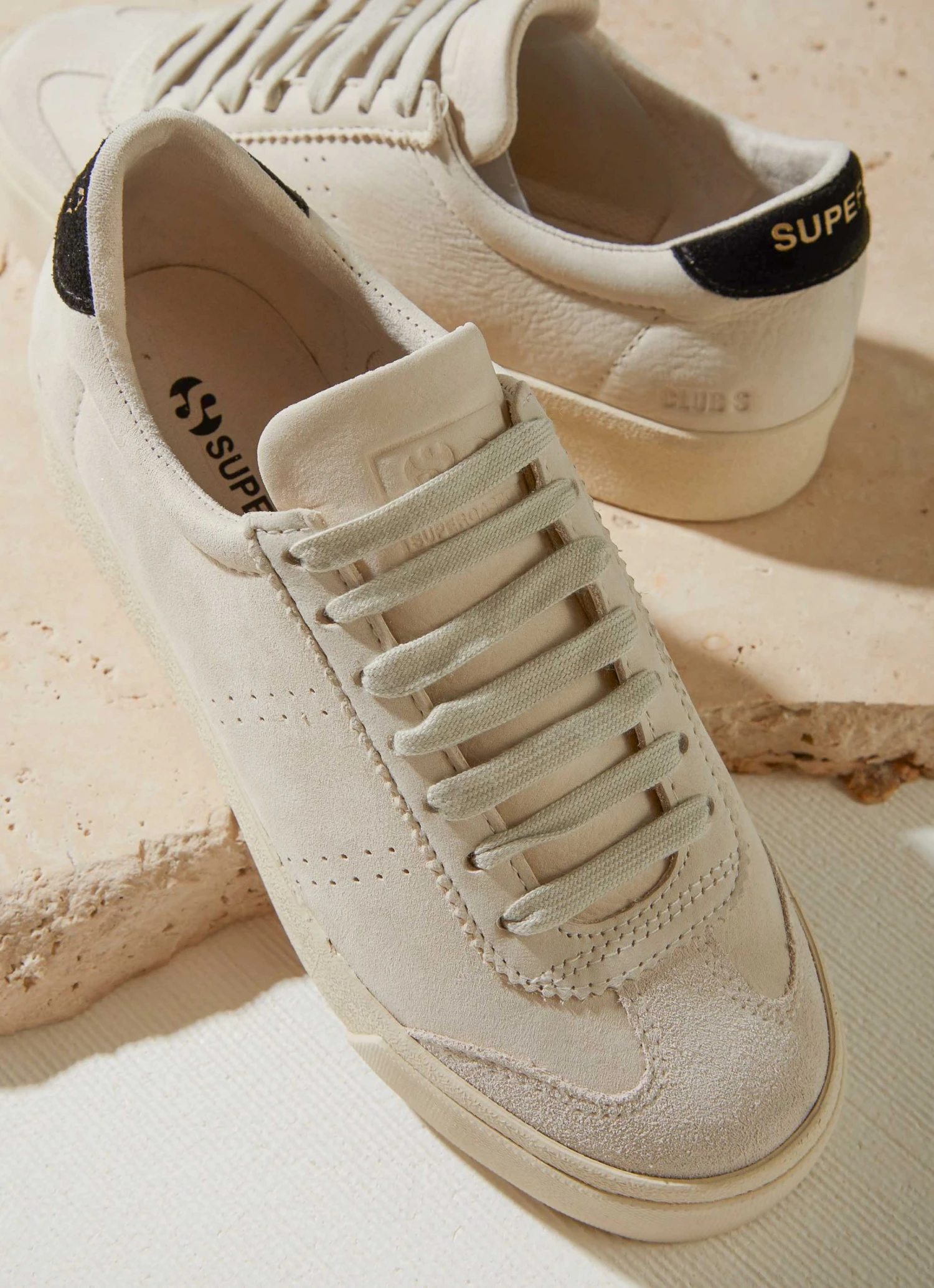 Superga New & Most Loved 2902 CLUB3 Sneaker - Beige Gesso Black 3 Superga New & Most Loved 2902 CLUB3 Sneaker - Beige Gesso Black