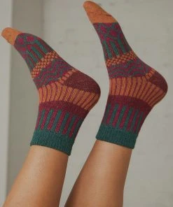Peppermayo New & Most Loved Never Be The Same Socks - Purple & Green