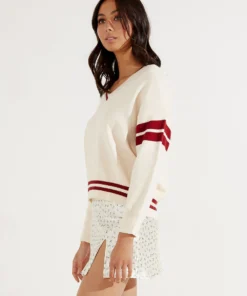 Peppermayo New Tops Book Club Sweater - Cream