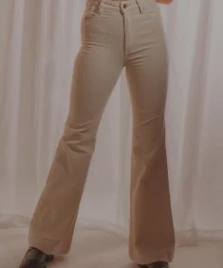 Rolla's New & Most Loved Eastcoast Flare Jean - Vanilla Cord