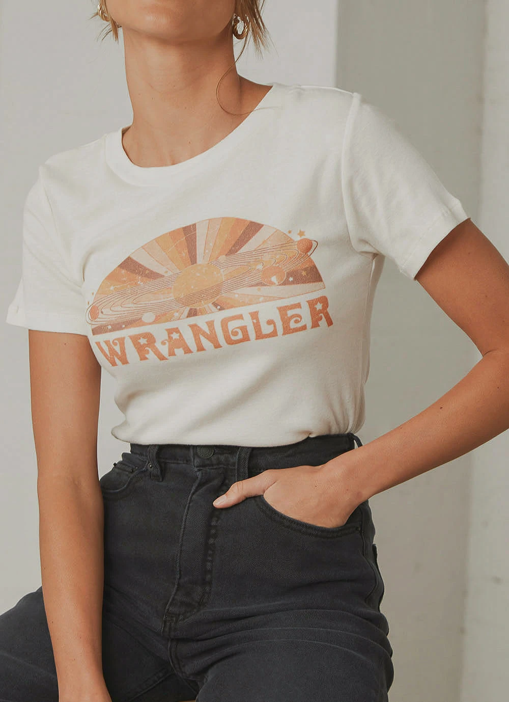 Wrangler Summerville Tee - Ecru New & Most Loved Wrangler Summerville Tee - Ecru New & Most Loved