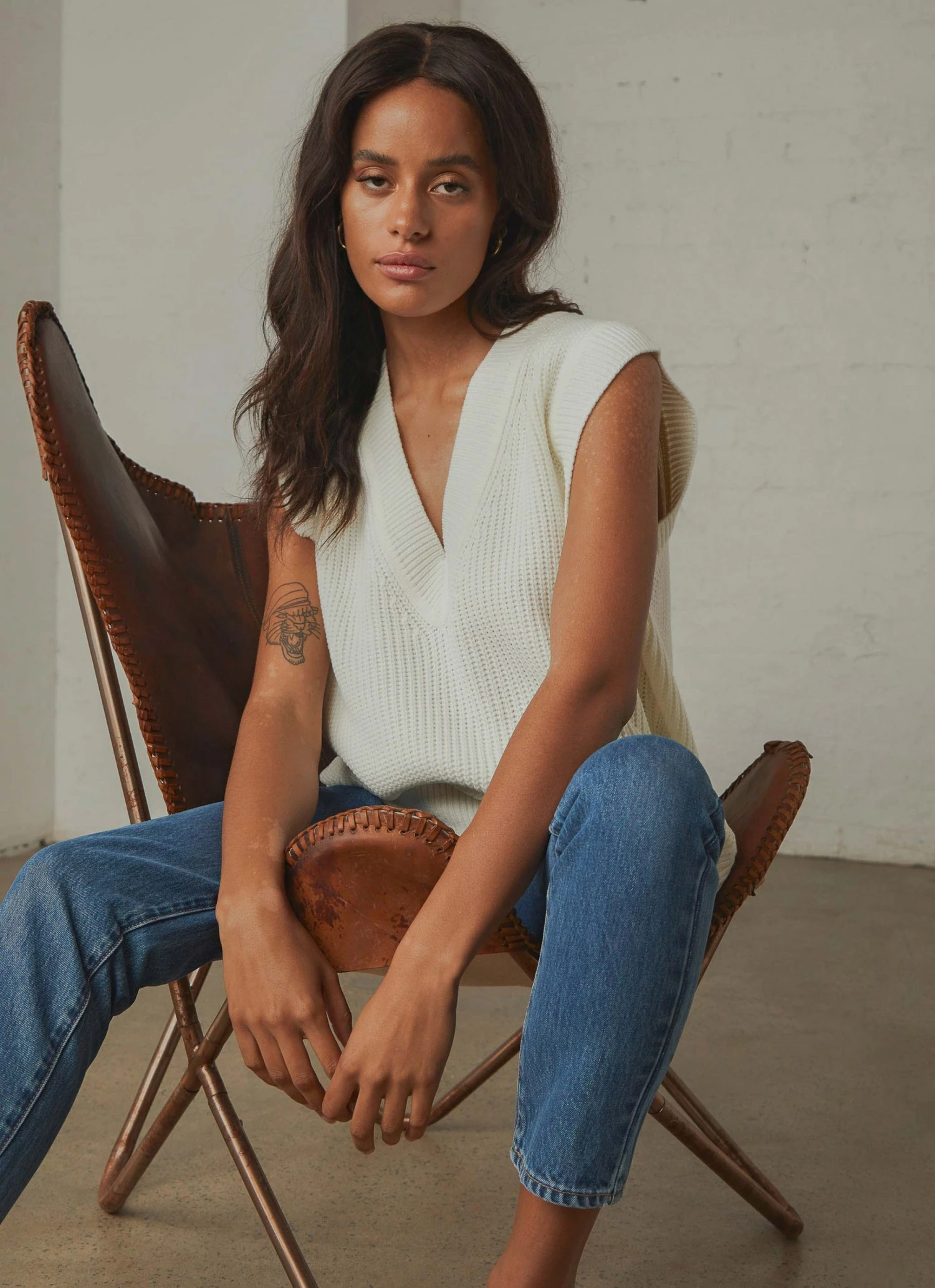 Peppermayo Everything About You Knit Vest - White 4 Peppermayo Everything About You Knit Vest - White